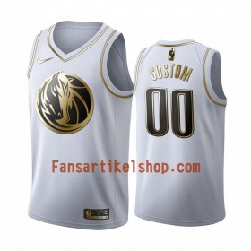 NBA Dallas Mavericks Trikot Benutzerdefinierte Nike 2019-2020 Weiß Golden Edition Swingman - Herren